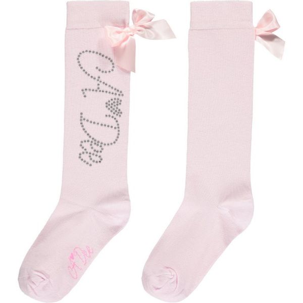 A Dee Girls 'Annabella' Pale Pink Diamante Knee Socks. Melanie Louise ...