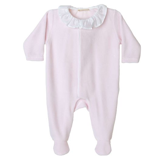 Picture of Baby Gi Baby Girls Angel Wing Velour Pink Babygrow