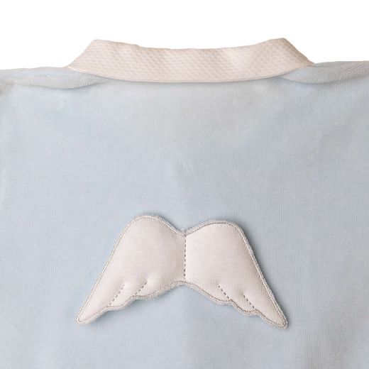 Picture of Baby Gi Baby Boys Angel Wing Velour Blue Babygrow