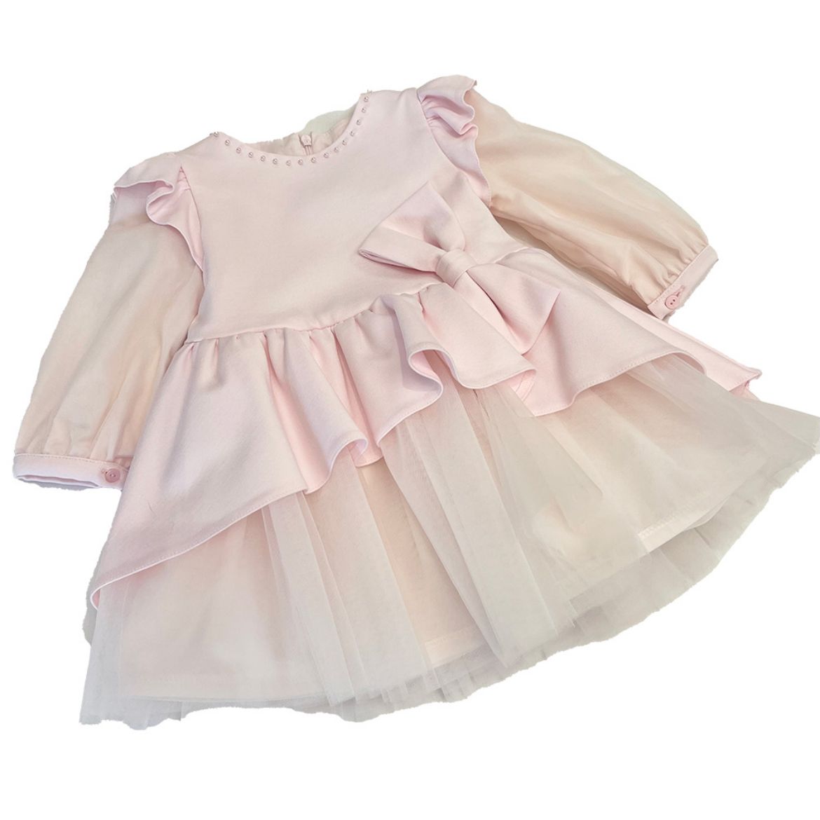 Picture of Bimbalo Girl Pink Dress with Bow