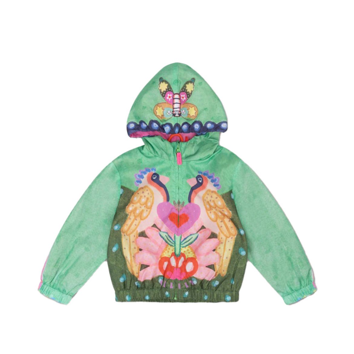 Picture of Oilily Girls Cuckoo Green Printed Jacket
