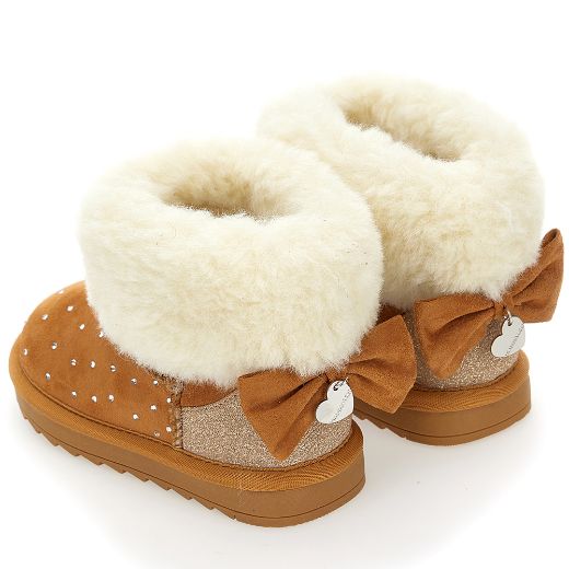 Picture of Monnalisa Beige Fur Boot