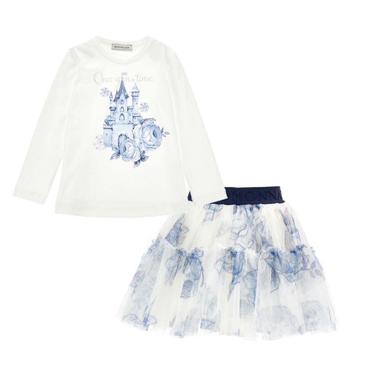 Picture of Monnalisa Frozen Top & Skirt Set