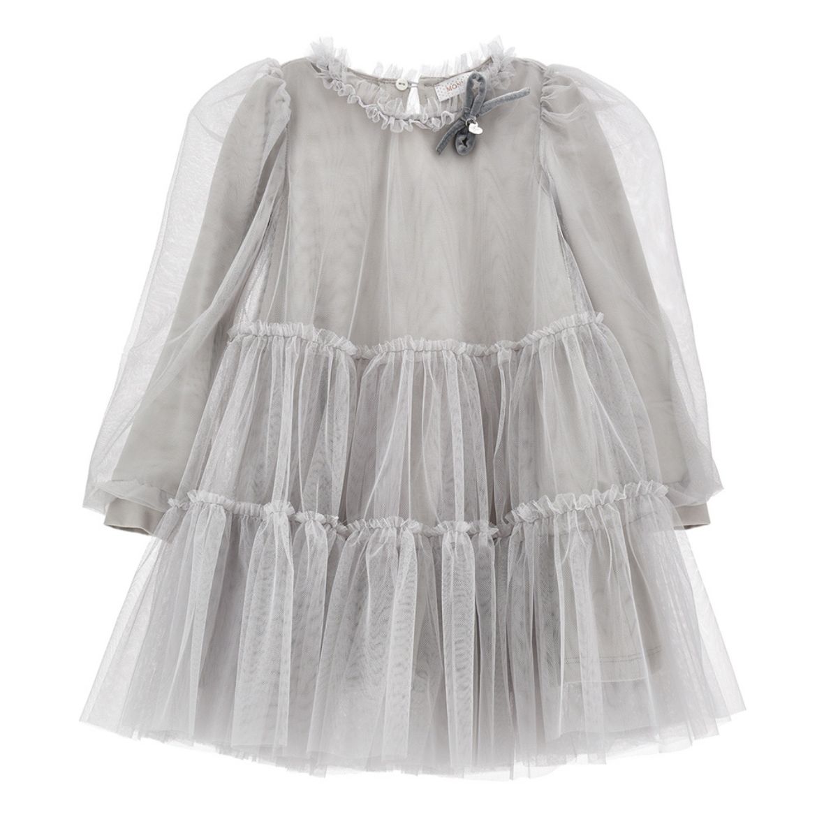 Picture of Monnalisa Grey Tulle Dress