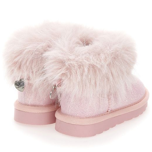 Picture of Monnalisa Baby Pink Fur Boots