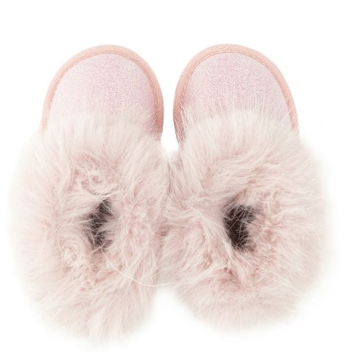 Picture of Monnalisa Baby Pink Fur Boots