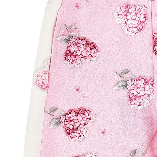 Picture of Monnalisa Baby Pink Floral Tracksuit Set