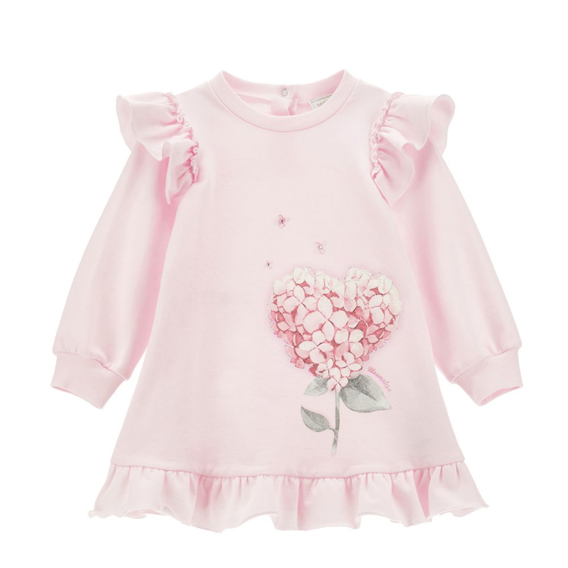 Picture of Monnalisa Baby Pink Flower Dress