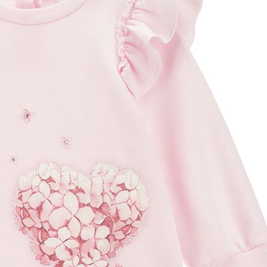 Picture of Monnalisa Baby Pink Flower Dress