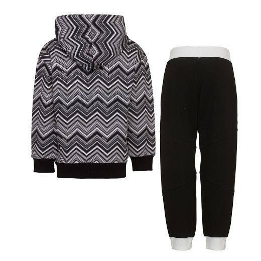 Picture of Missoni Black Zig-Zag Hoody Tracksuit Set