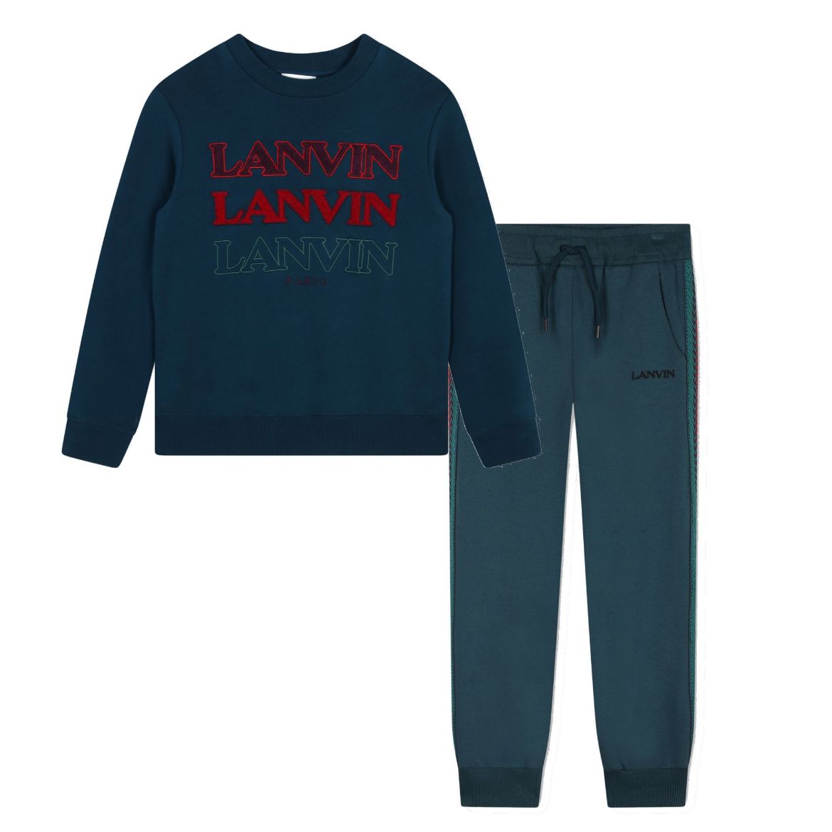 Picture of Lanvin Boys Blue Tracksuit Set