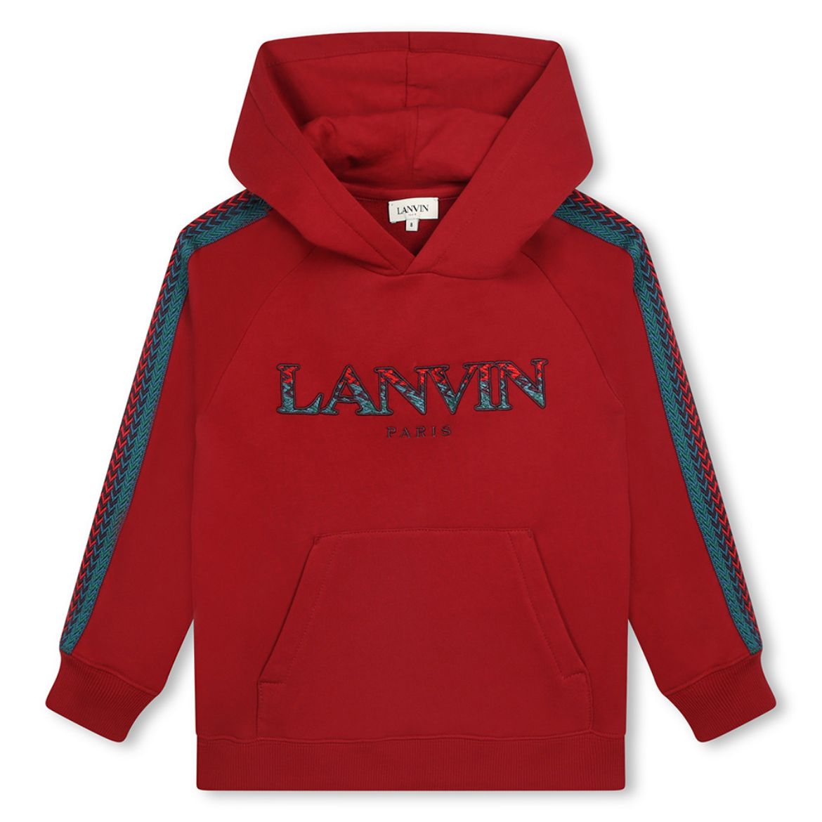 Picture of Lanvin Boys Red Hooded Jumper