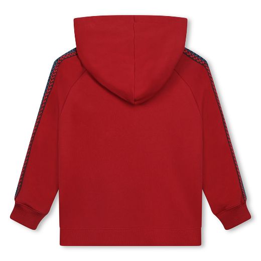 Picture of Lanvin Boys Red Hooded Jumper