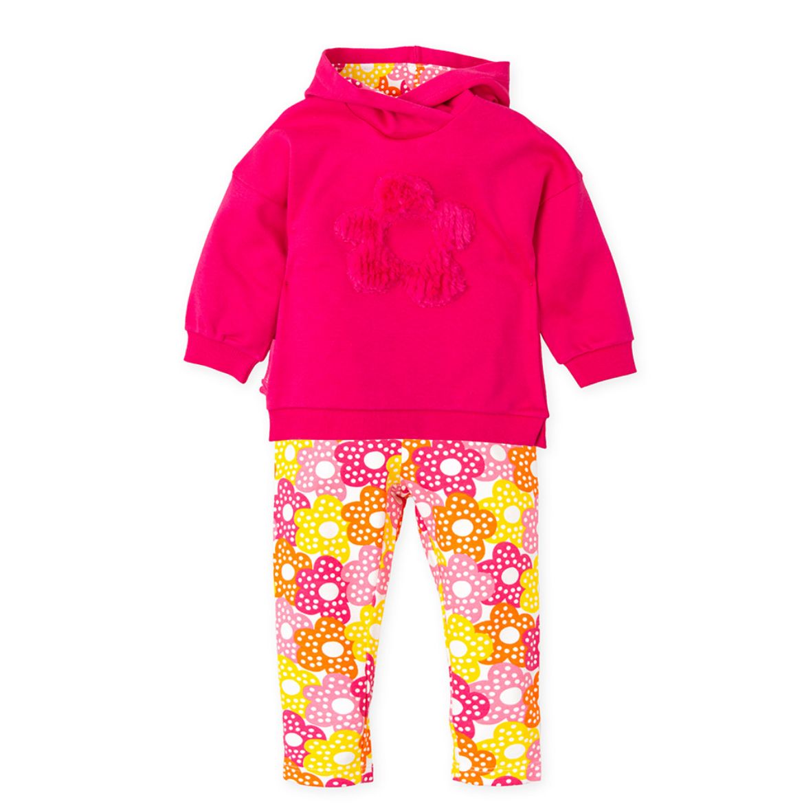 Picture of Agatha Ruiz De La Prada Fushia Hooded Jumper & Leggings Set