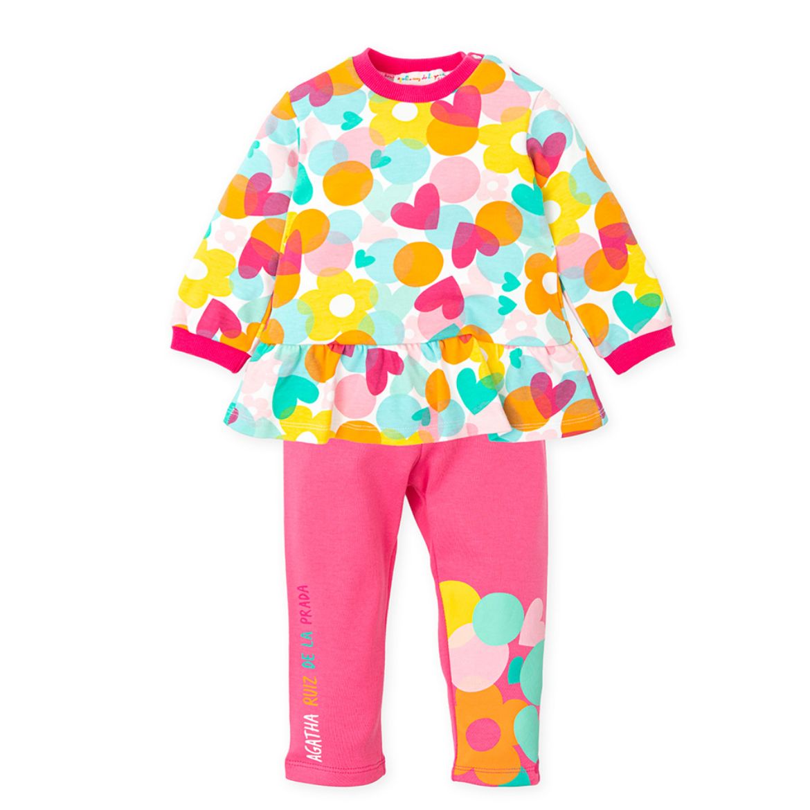 Picture of Agatha Ruiz De La Prada Multicoloured Flower & Heart Leggings Set