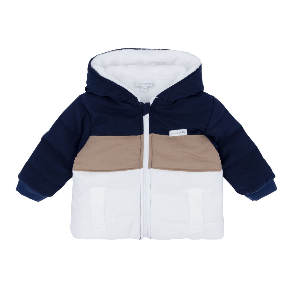 Picture of Blues Baby Boys Navy, Beige & White Coat