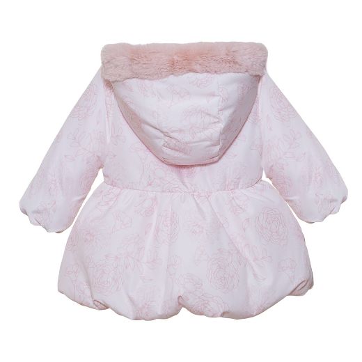 Picture of Patachou Girls Pink Bow Coat