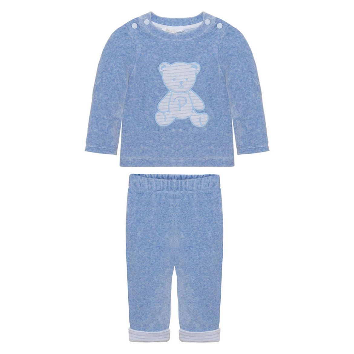 Picture of Patachou Boys Melange Blue Tracksuit