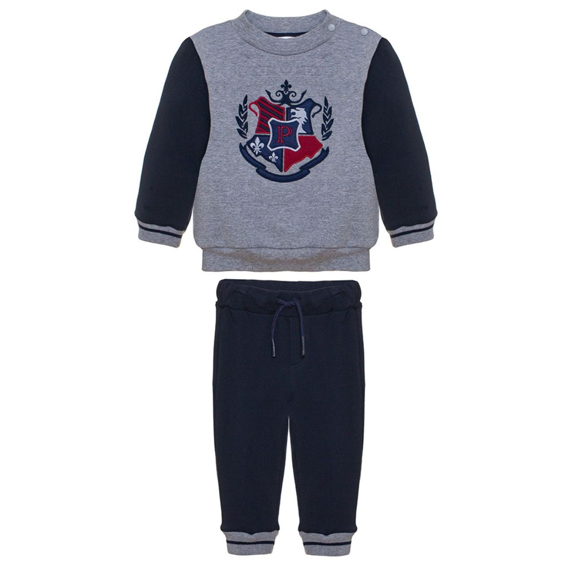 Picture of Patachou Boys Grey & Navy Tracksuit