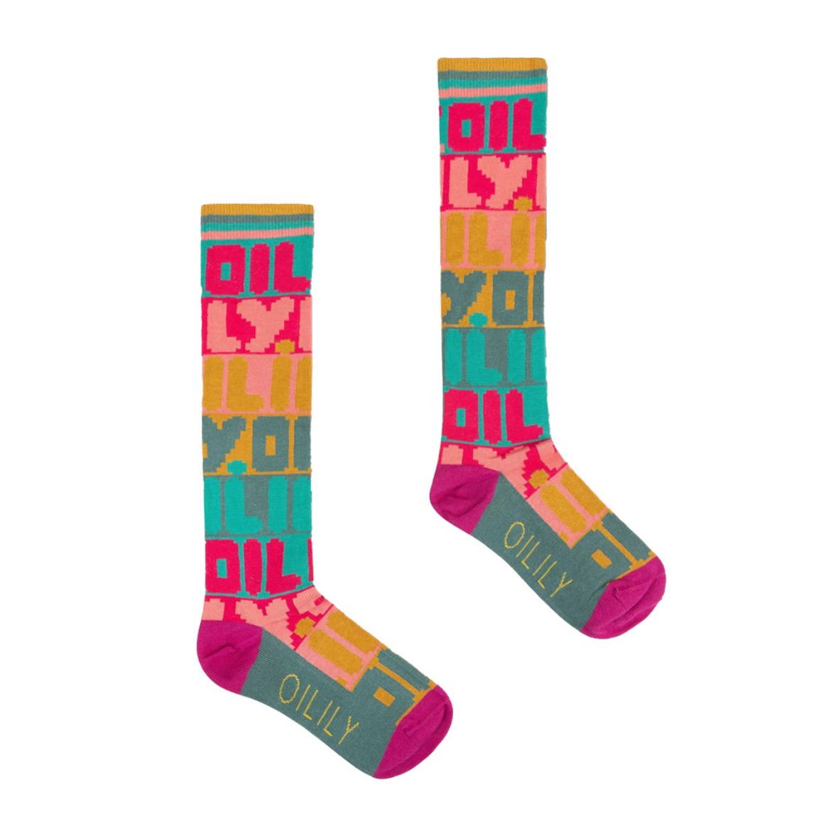 Picture of Oilily Miska Pink Logo Knee Socks