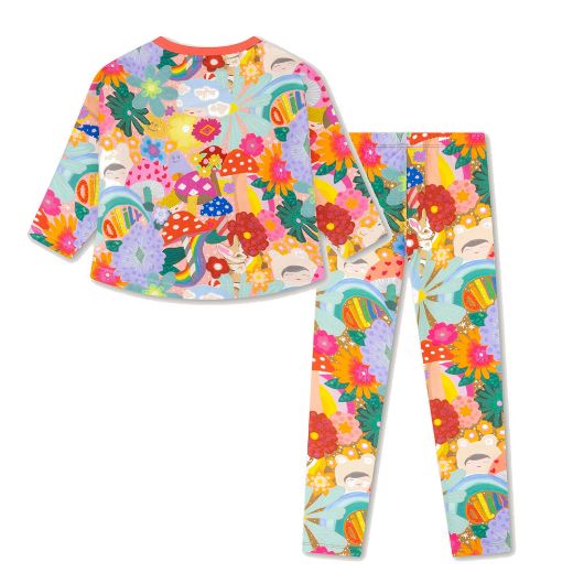 Picture of Oilily Harpy Mushroom Print Top & Peppy Leggings Set