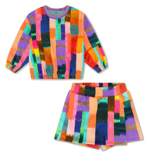 Picture of Oilily Hipper Block Jumper & Palace Short Set