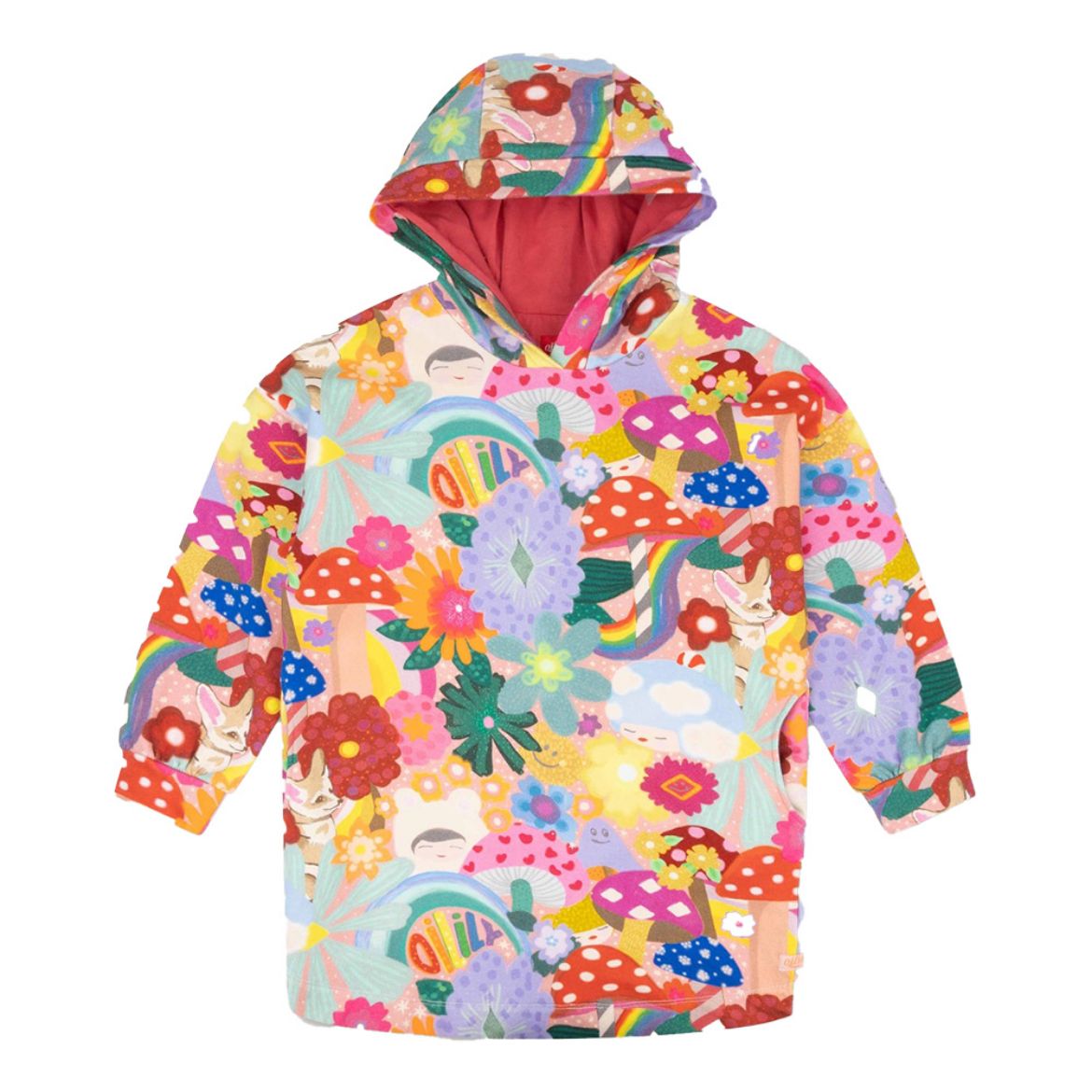 Picture of Oilily Daizy Mushroom Printed Hooded Dress