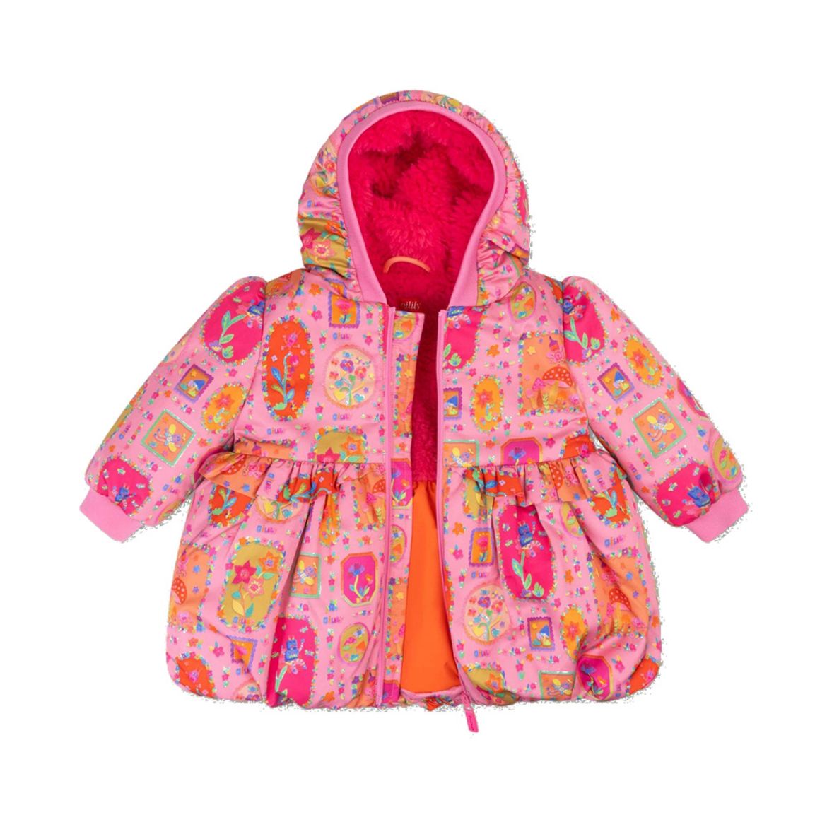 Picture of Oilily Charming Pink Printed Coat