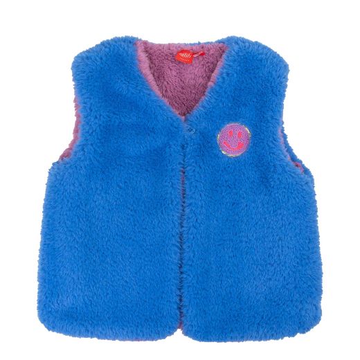 Picture of Oilily Cuzz Purple Reversible Faux Fur Gilet