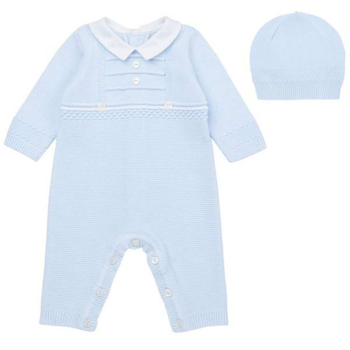 Picture of Emile Et Rose Boys Hugo Blue Baby Grow & Hat