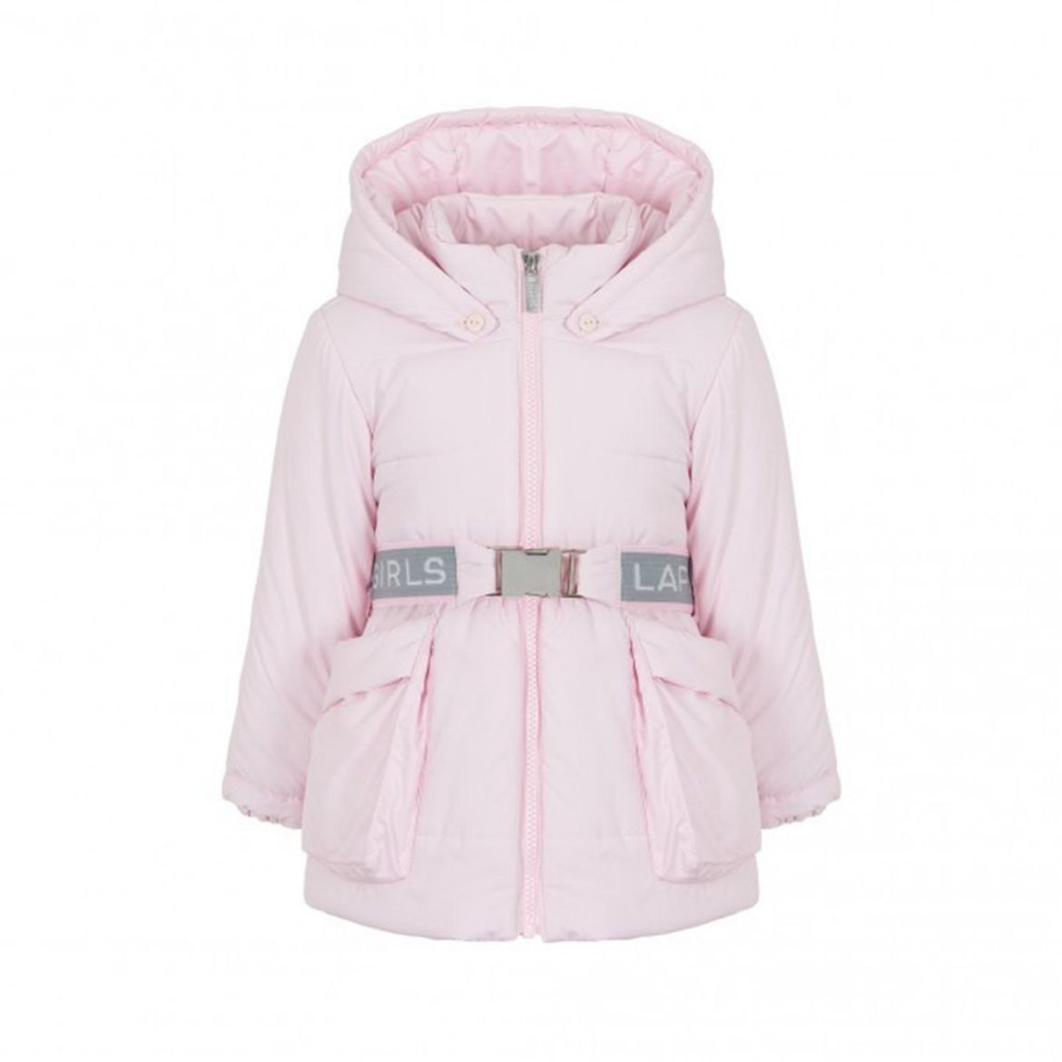 Picture of Lapin House Girls Pink Coat with Belt