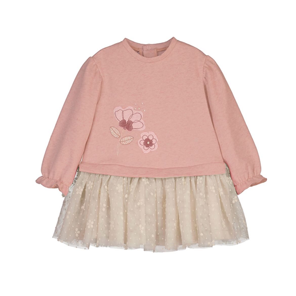 Picture of Mayoral Baby Girls Pink & Beige Dress