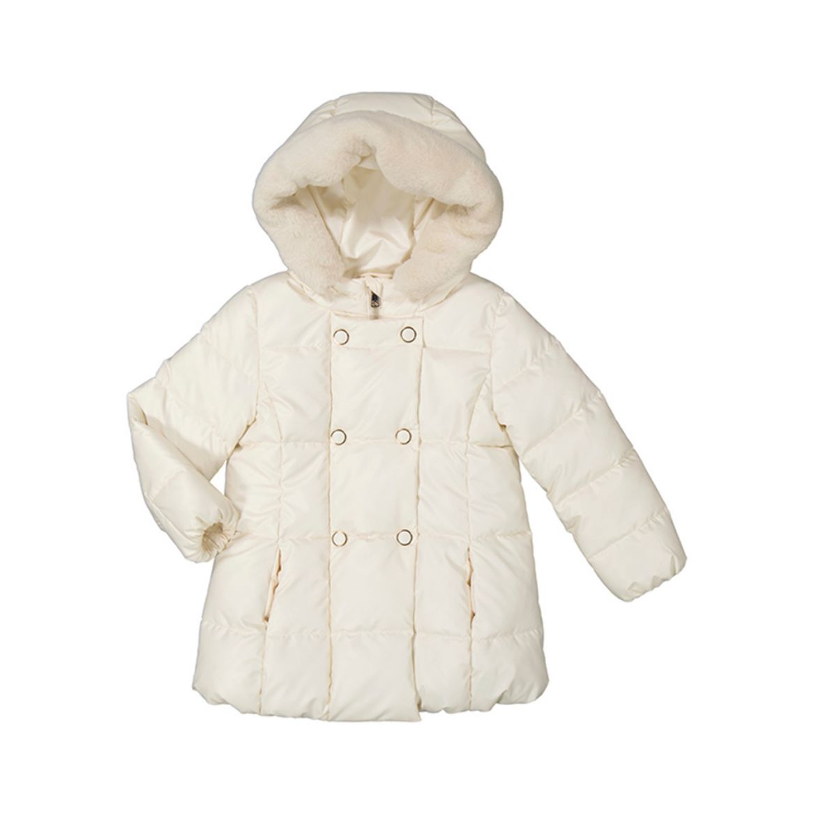 Picture of Mayoral Girls Cream Padded Coat