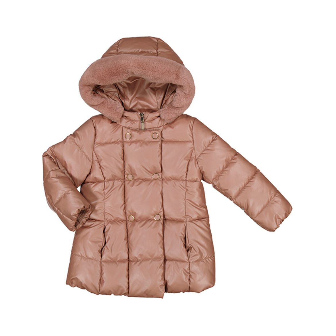 Picture of Mayoral Girls Pink Padded Coat