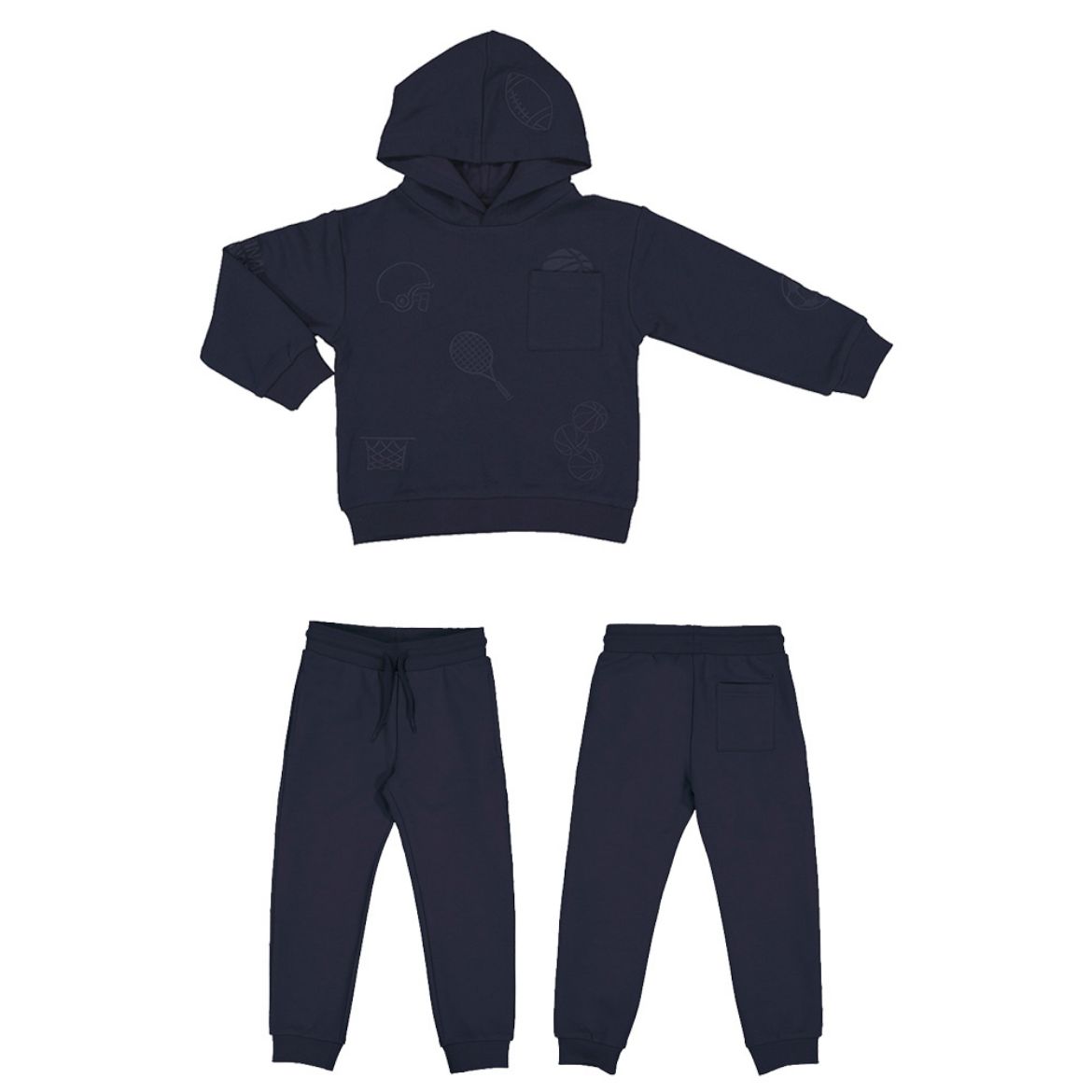 Picture of Mayoral Boys Navy Hooded Tracksuit