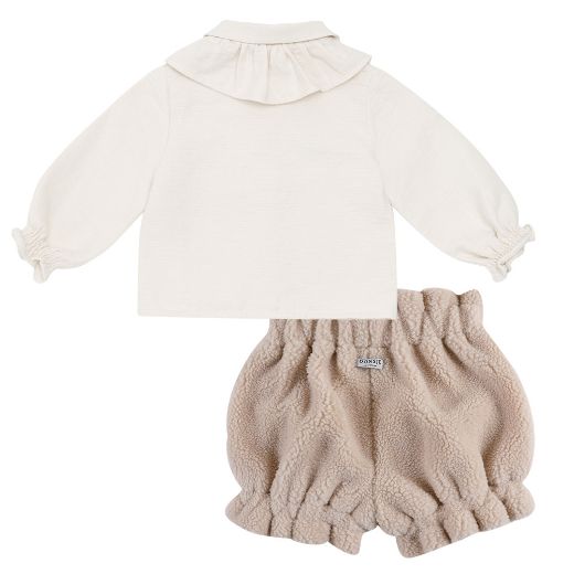 Picture of Donsje Miene Cream Top & Venne Faux Fur Bloomers