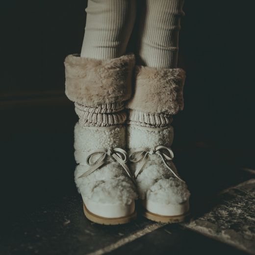 Picture of Donsje Gina Beige Leg Warmers