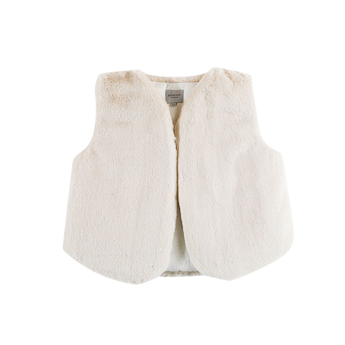 Picture of Donsje Pimmy Off White Faux Fur Gilet