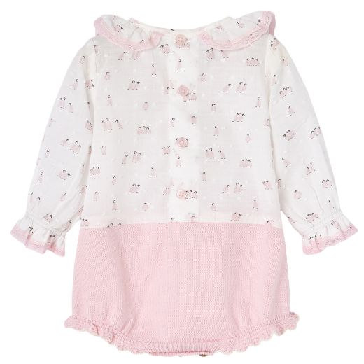 Picture of Paz Rodriguez Pink Penguin Knitted Romper