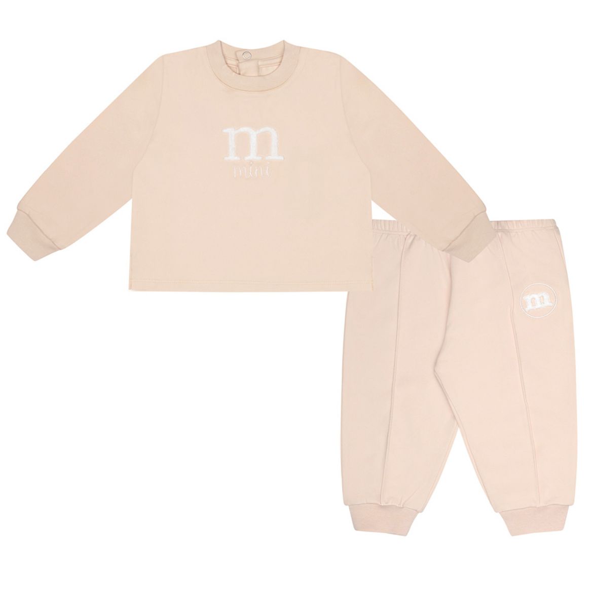 Picture of Mini Mitch & Son David Beige Logo Tracksuit