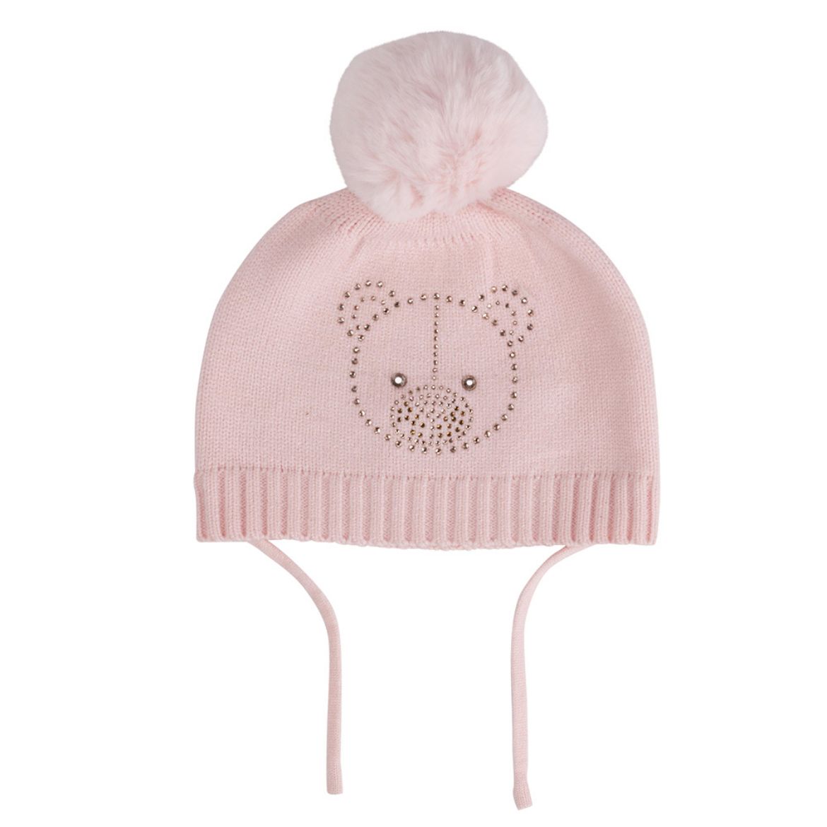 Picture of Little A Girls Glynne Pink Pom Pom Hat