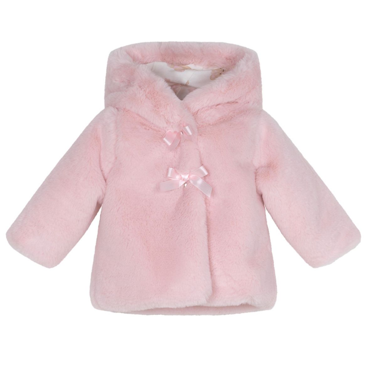 Picture of Little A Girls Gabriella Pink Faux Fur Coat