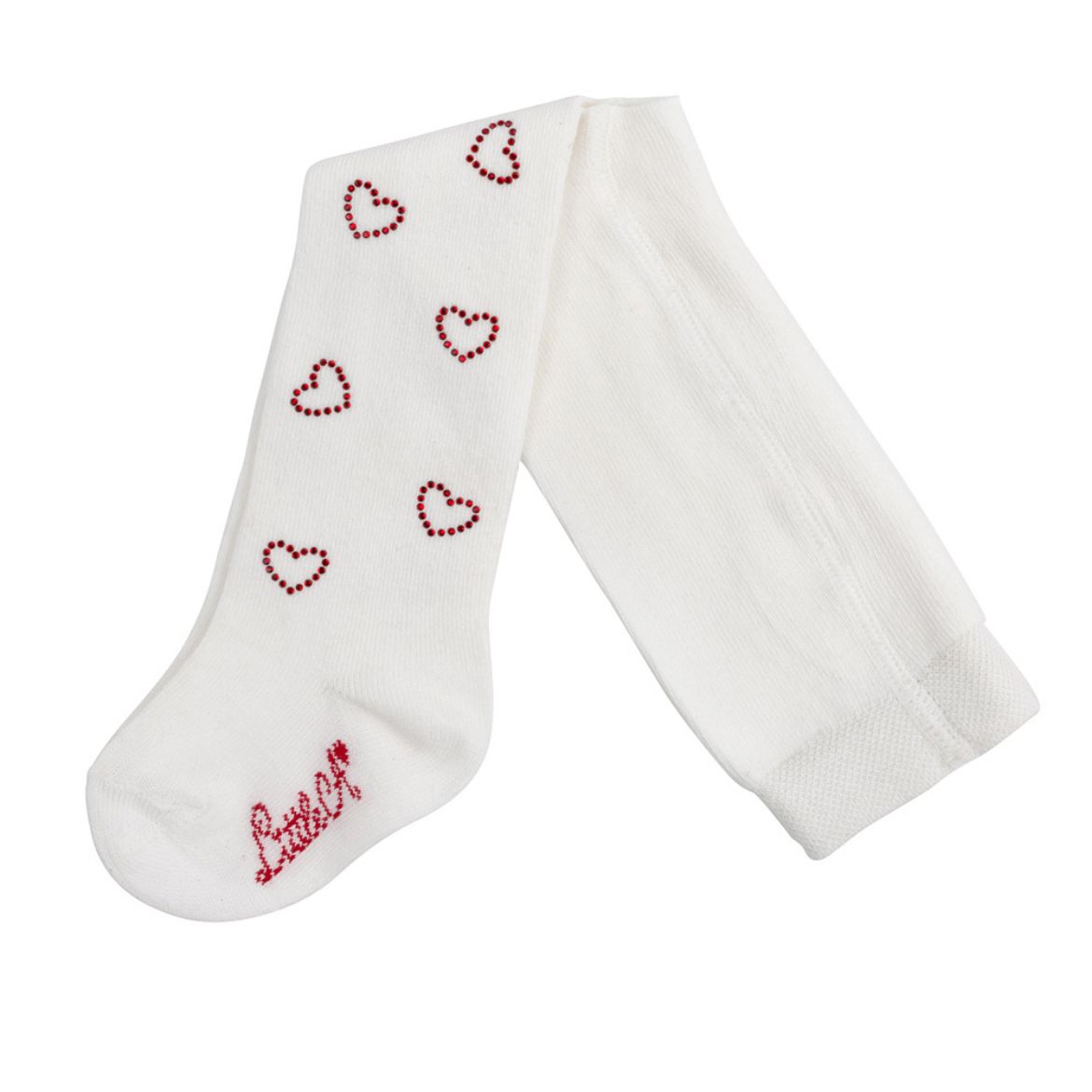 Picture of Little A Girls Hazel White Heart Tights