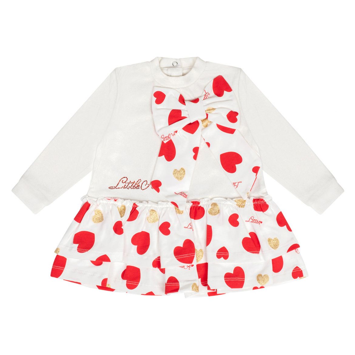 Picture of Little A Girls Hannah White Heart Dress