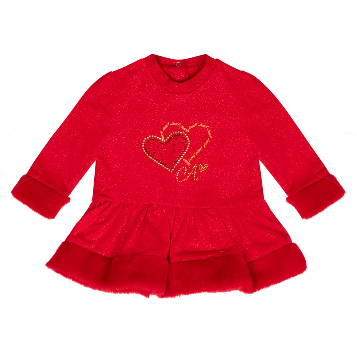 Picture of Little A Girls Harmony Red Heart Dress