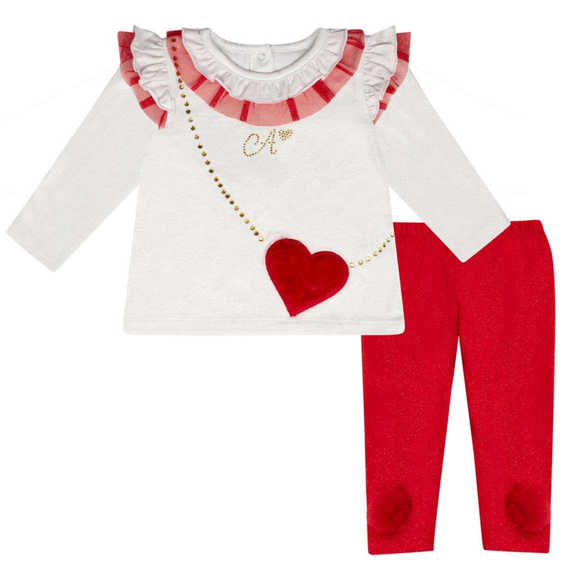 Picture of Little A Girls Hope Red & White Legging Set