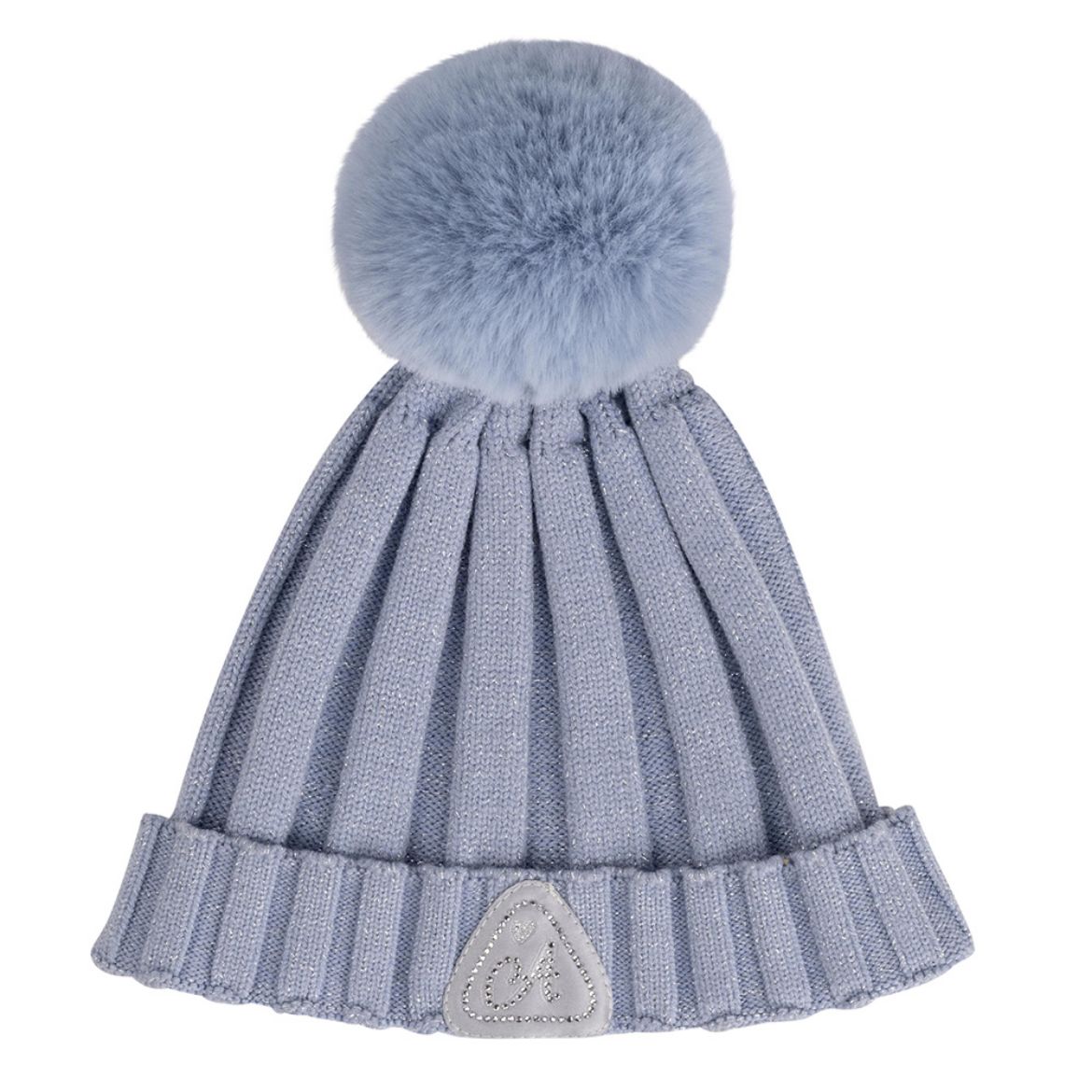 Picture of A Dee Girls Paola Blue Pom Pom Hat