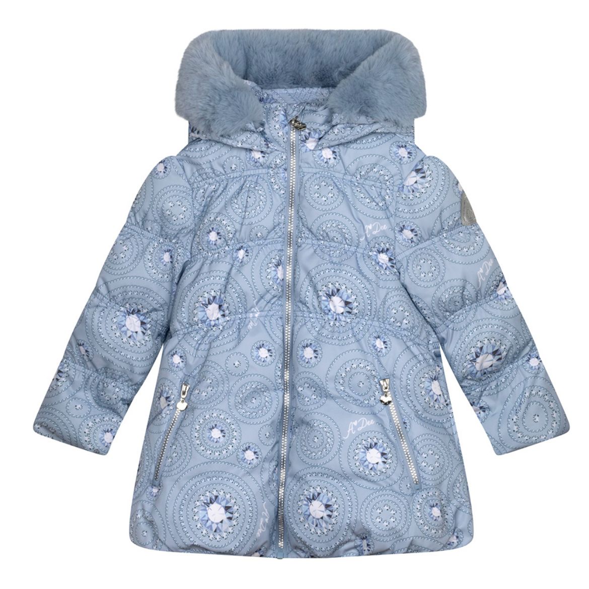 Picture of A Dee Girls Polly Iced Blue Coat