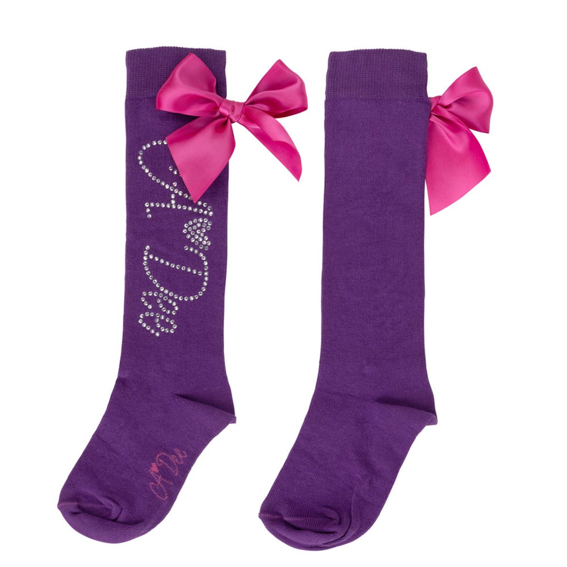 Picture of A Dee Girls Tate Purple Knee Socks