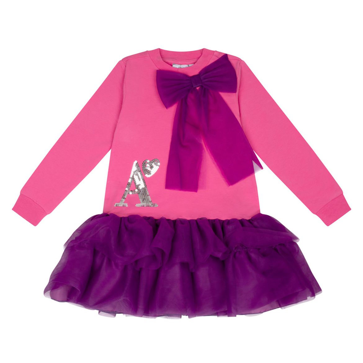 Picture of A Dee Girls Thea Hot Pink Bow Dress